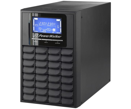 UPS (zasilacz awaryjny) Power Walker ON-LINE (1000VA/800W, 3x IEC, LCD)